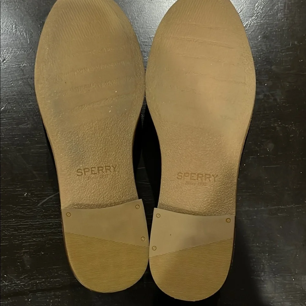 Sperry Black Flats Classic Leather Loafers - Picture 4 of 4